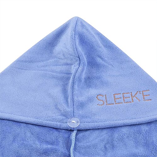 Sleeke Microfibre Hair Wrap (Size 62x25x10Cm) - Baby Blue