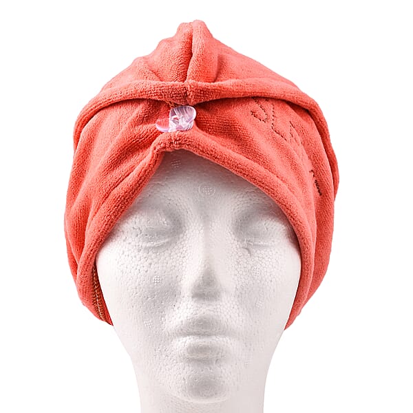 Sleeke Micro Fibre Hair Wrap Coral 6283435 TJC