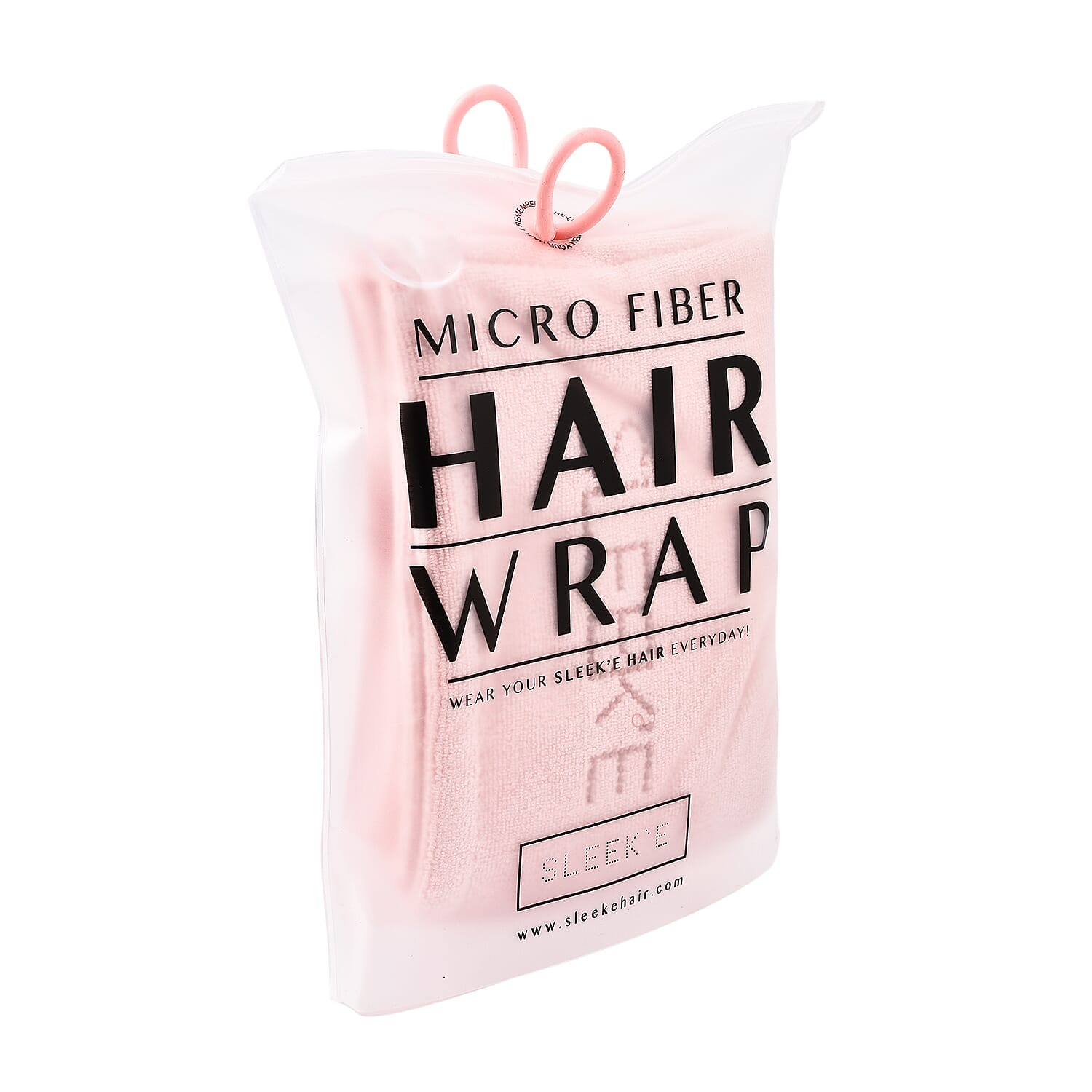 Sleeke Microfibre Hair Wrap (Size 62x25x10Cm) -  Baby Pink