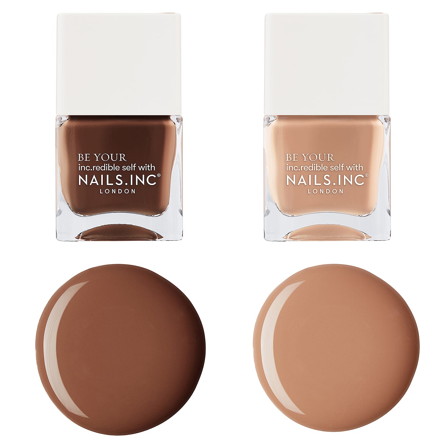Nails Inc: Milk Chocolate and Im Dairy In Love (14ml Each)