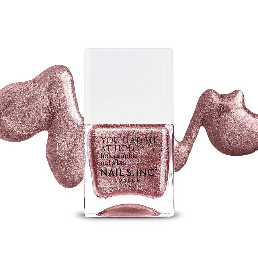 Nails Inc: Holographic Pink - Call of the discoball - Glitter Me Crazy - 14X2 ML