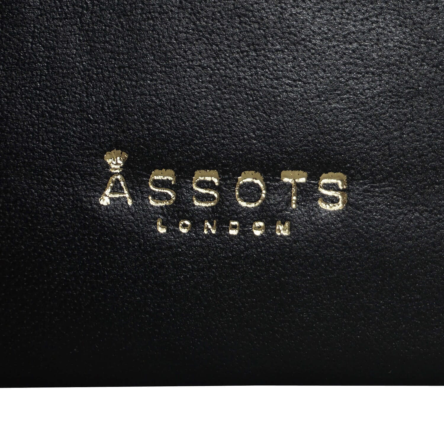 ASSOTS LONDON 2 Piece Set - ADELA Genuine Smooth Leather Tote Bag (31x9.5x26.5cm) & Matching RFID FANN Cardholder (10x8cm) - Black