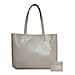 ASSOTS LONDON 2 Piece Set - ADELA Genuine Smooth Leather Tote Bag (31x9.5x26.5cm) & Matching RFID FANN Cardholder (10x8cm) - Cream