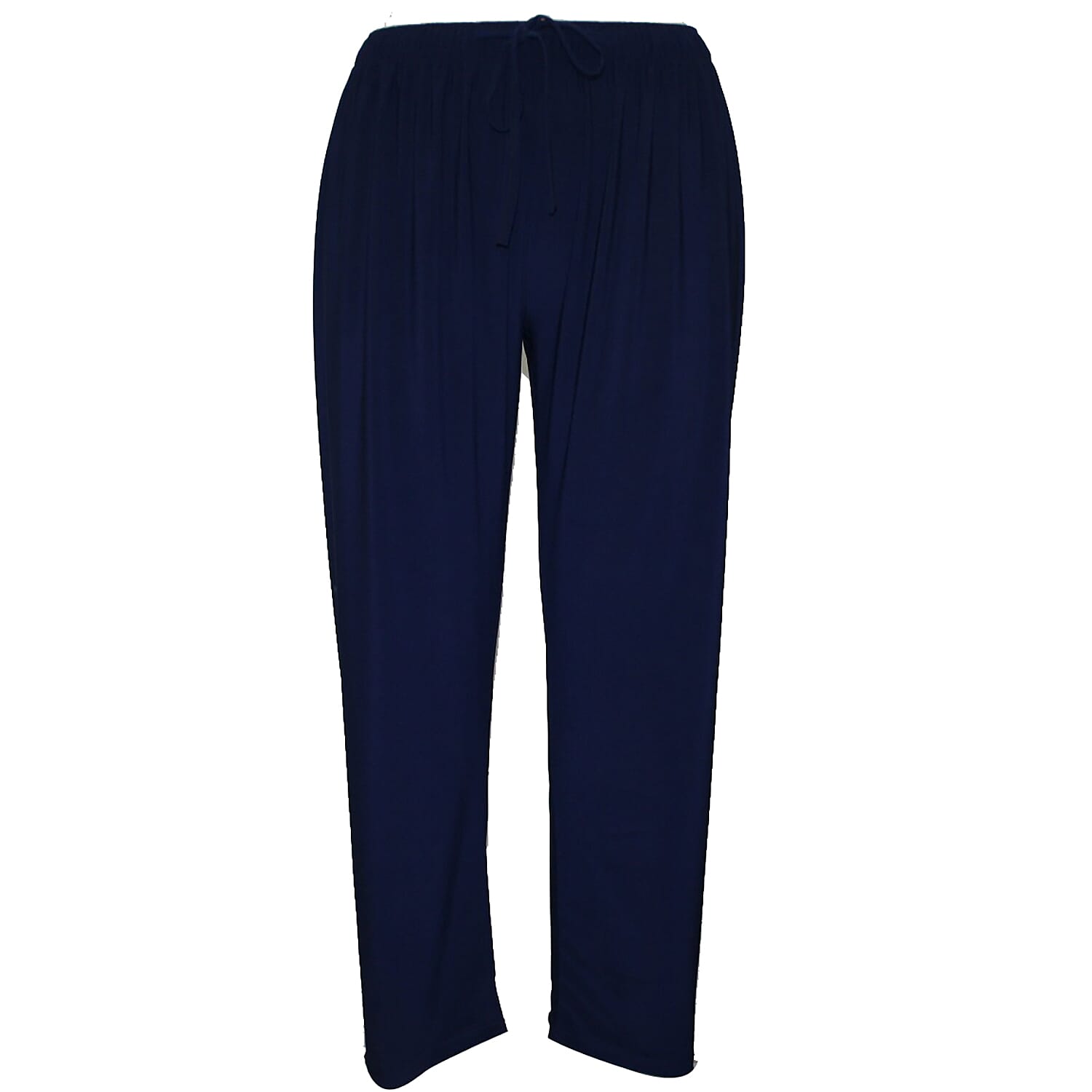 Supersoft Emma Tapered Trousers with Elasticated Waist in Navy - 25 Length