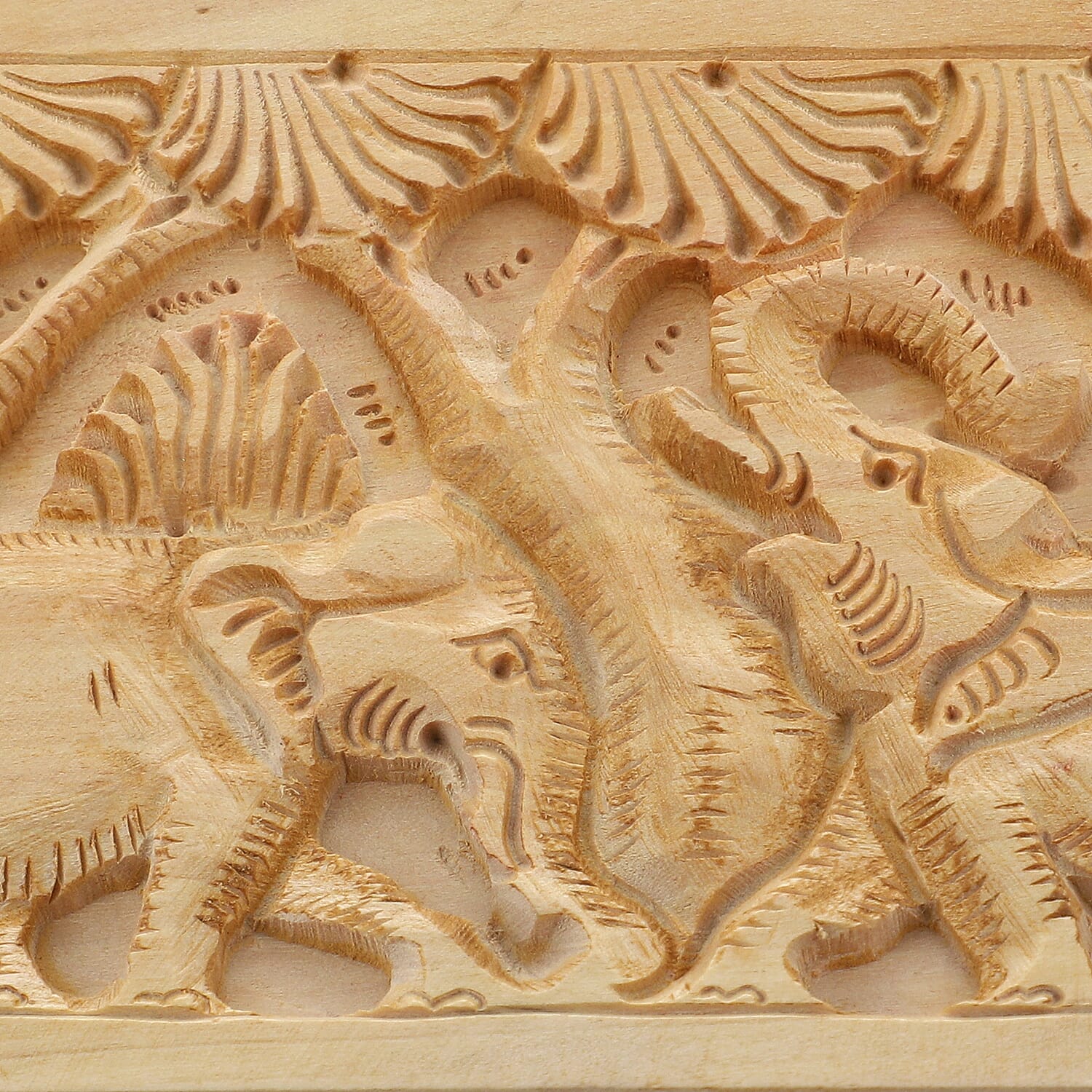 Handmade Owl Pattern Carved Wooden Storage Box (Size 15x10x5Cm)