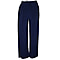 Supersoft Emma Wide Leg Trousers with Elasticated Waist in Navy - Leg: 25 inches (Size XXL, 20-22)