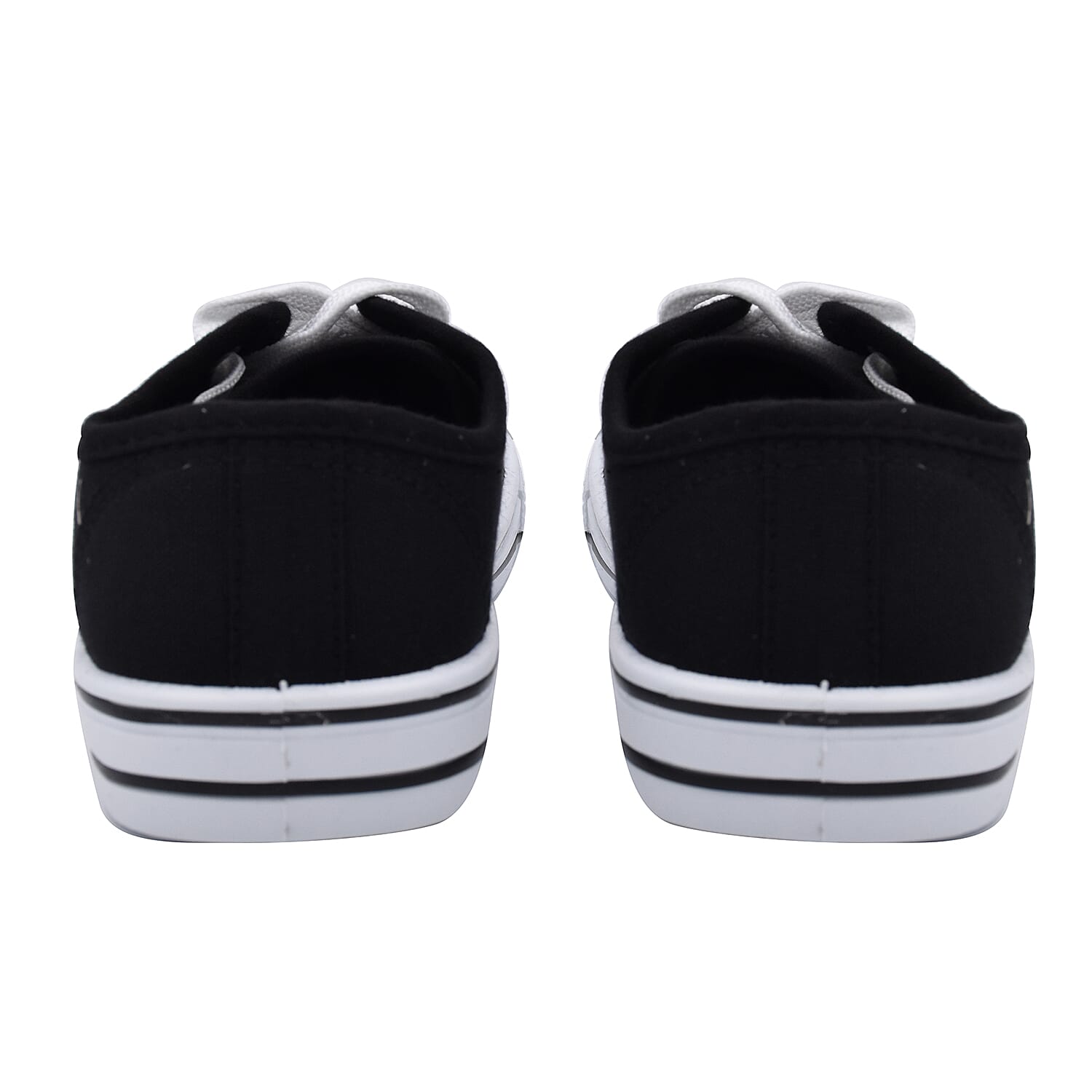 Black Star Canvas Lace Up Trainers (Size 3)