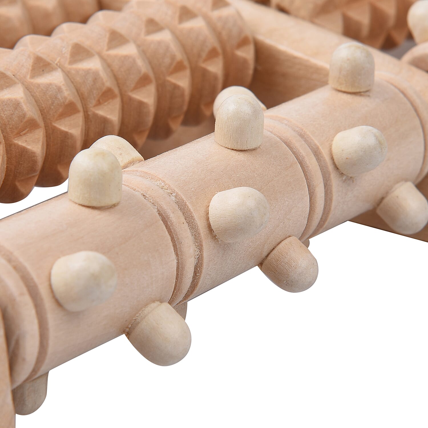 Acupressure Health Wooden Foot Roller (Size 29x21x6Cm)