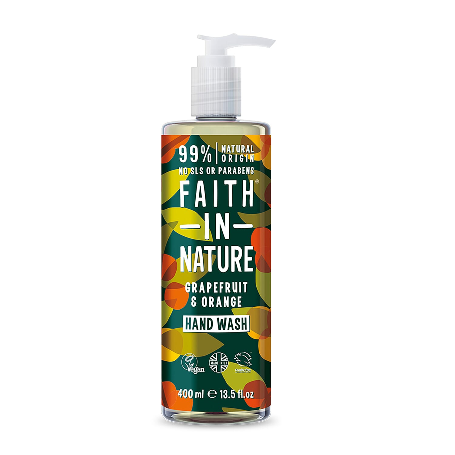 Faith In Nature: Grapefruit & Orange Hand Wash - 400ml