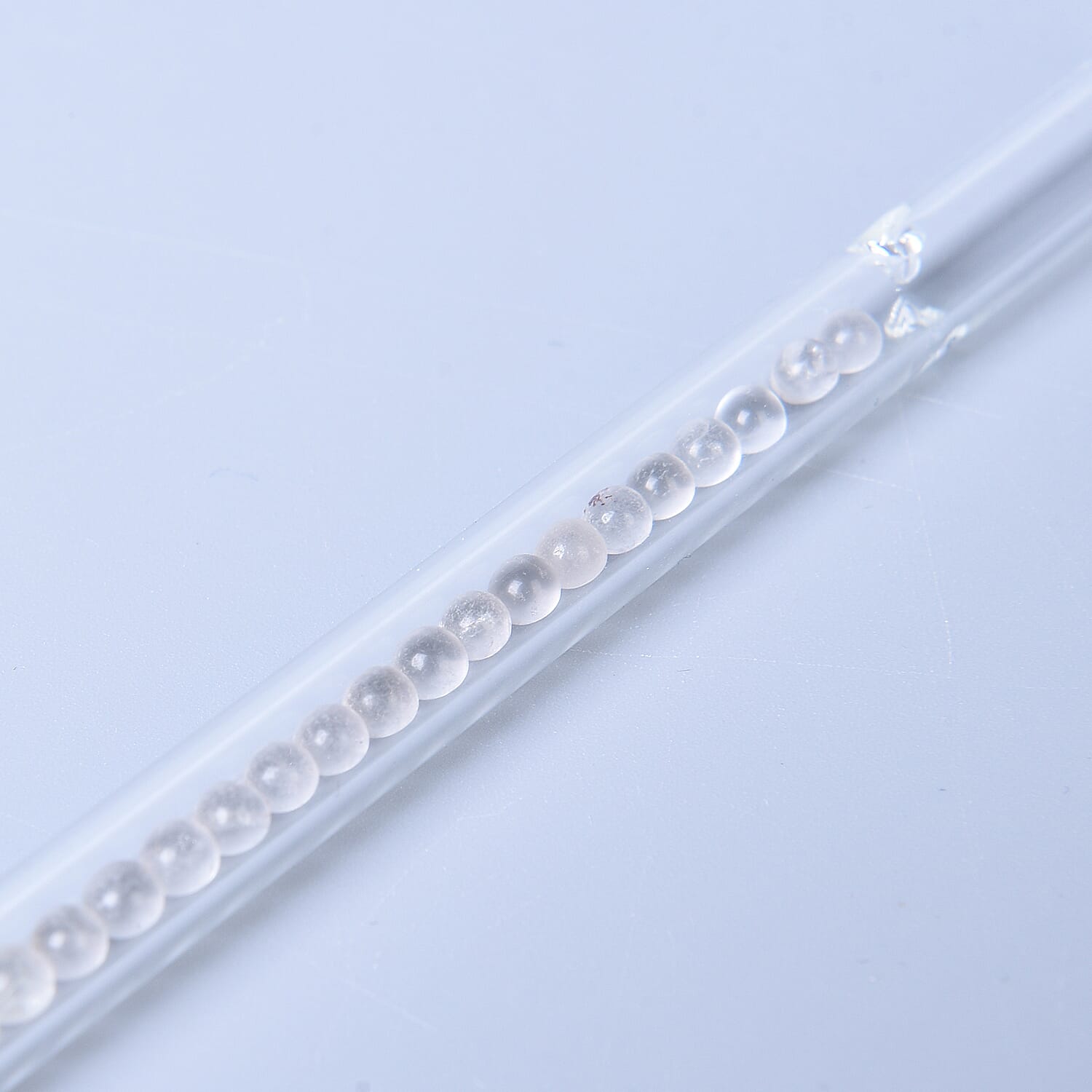 Set of 2 - Clear Quartz and Natural Gem Crystal Drinking Straw with Gift Box (Size 18, 2.9x0.35inch)