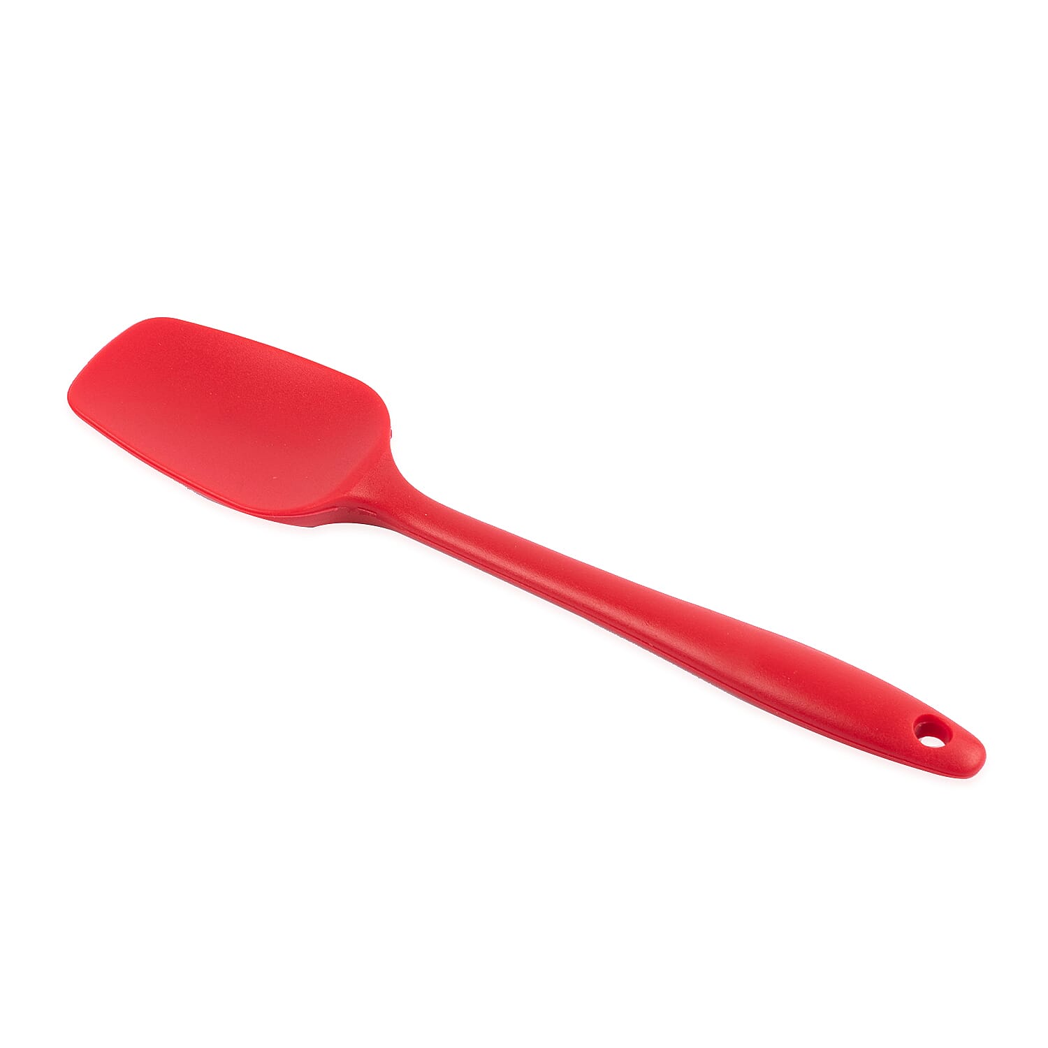 Set of 6 - Silicone Spatula (Includes 1xLarge Spatula, 1xSmall Spatula, 1xBig Spatula Spoon, 1xSmall Spatula Spoon, 1xJar Spatula & 1xBrush) - Red