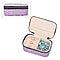 Dragon Skin Pattern Mini Pocket Jewellery Box (Size 13x8x5.5cm) - Purple