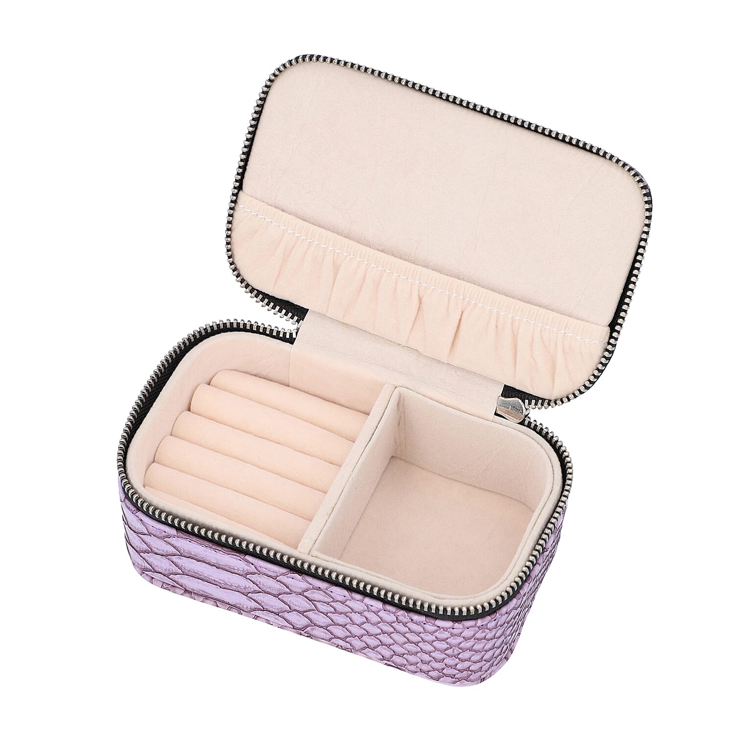 Dragon Skin Pattern Mini Pocket Jewellery Box (Size 13x8x5cm) - Purple