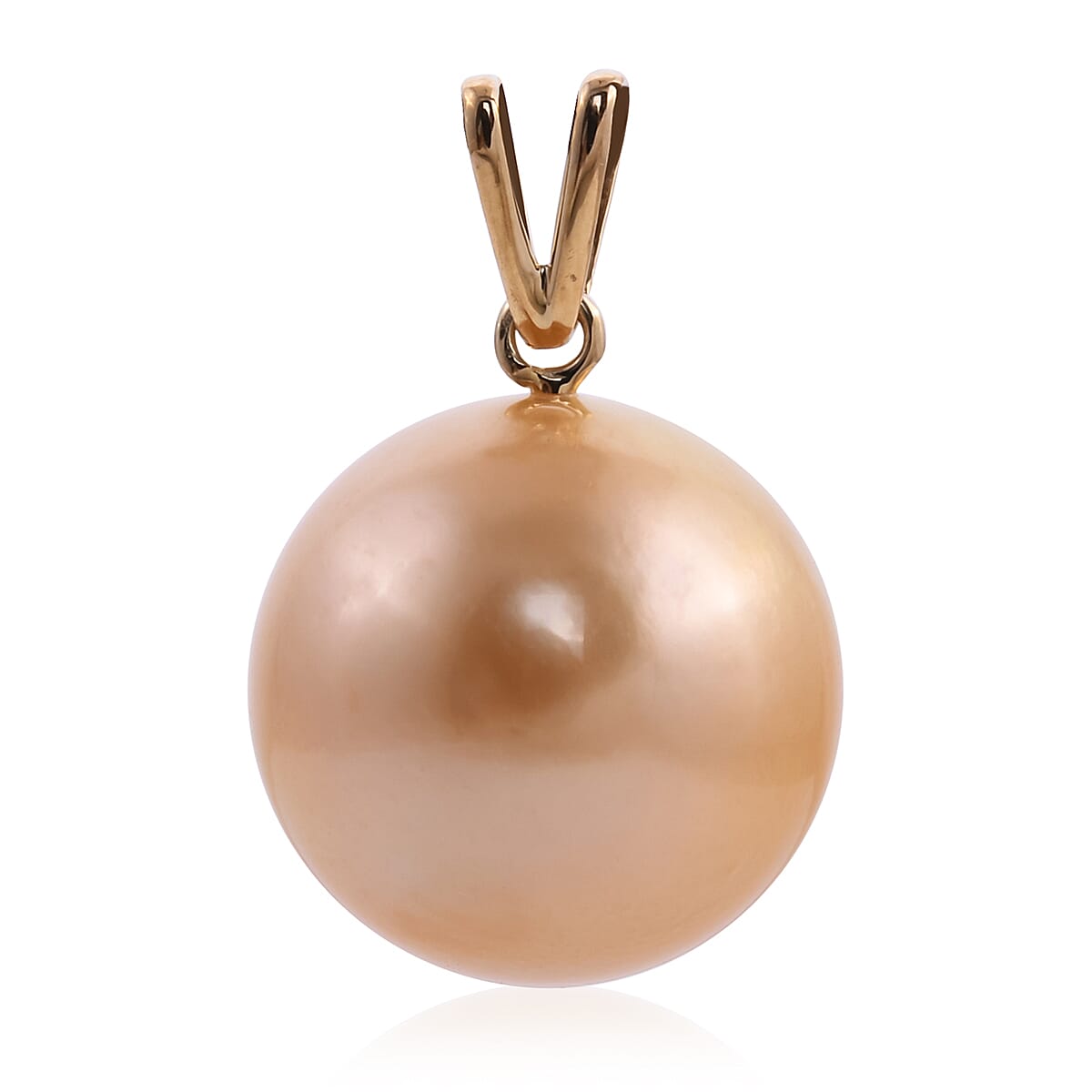 ILIANA 18K Yellow Gold Golden South Sea Pearl Pendant