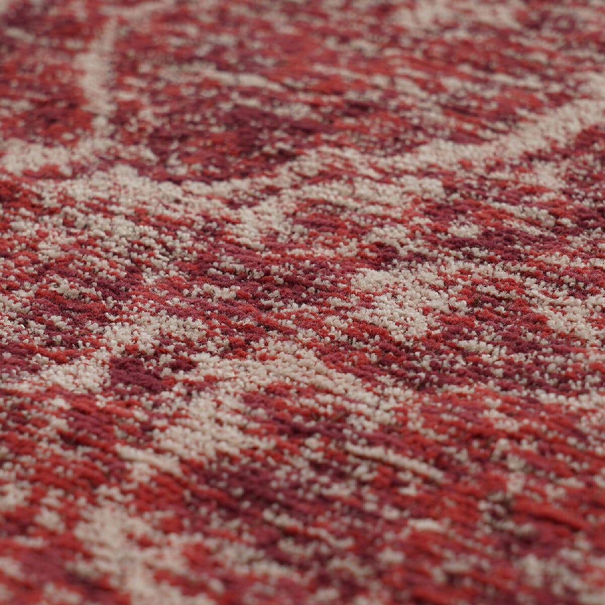 JACQUARD WOVEN  Cushion Cover (Size 45X45 Cm) - Rust & Cream