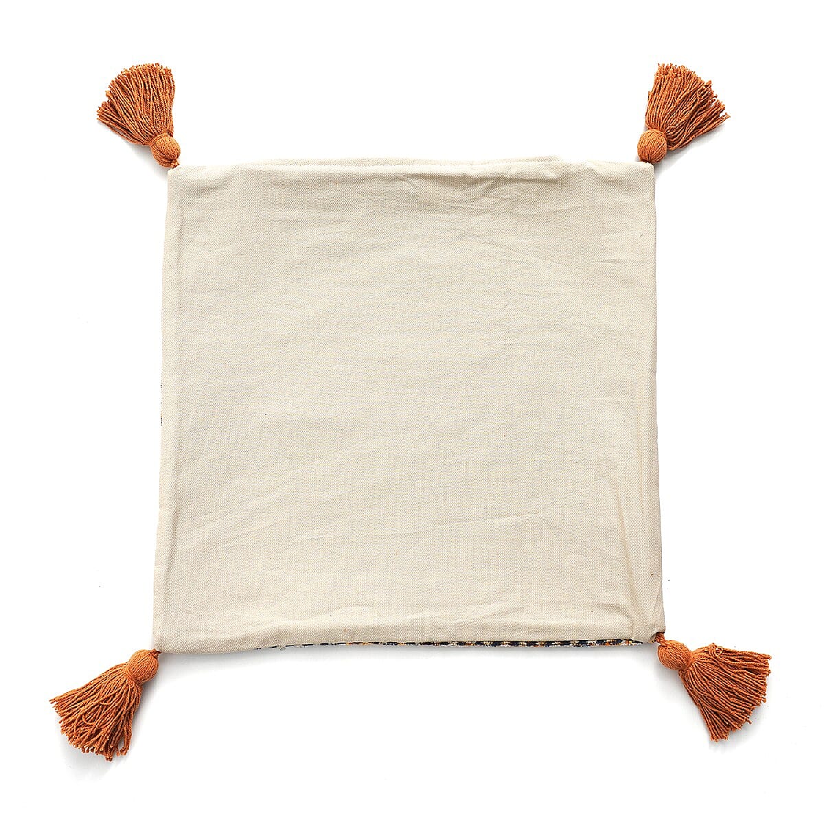 JACQUARD WOVEN Cushion Cover (Size 45X45 Cm) - Mustard