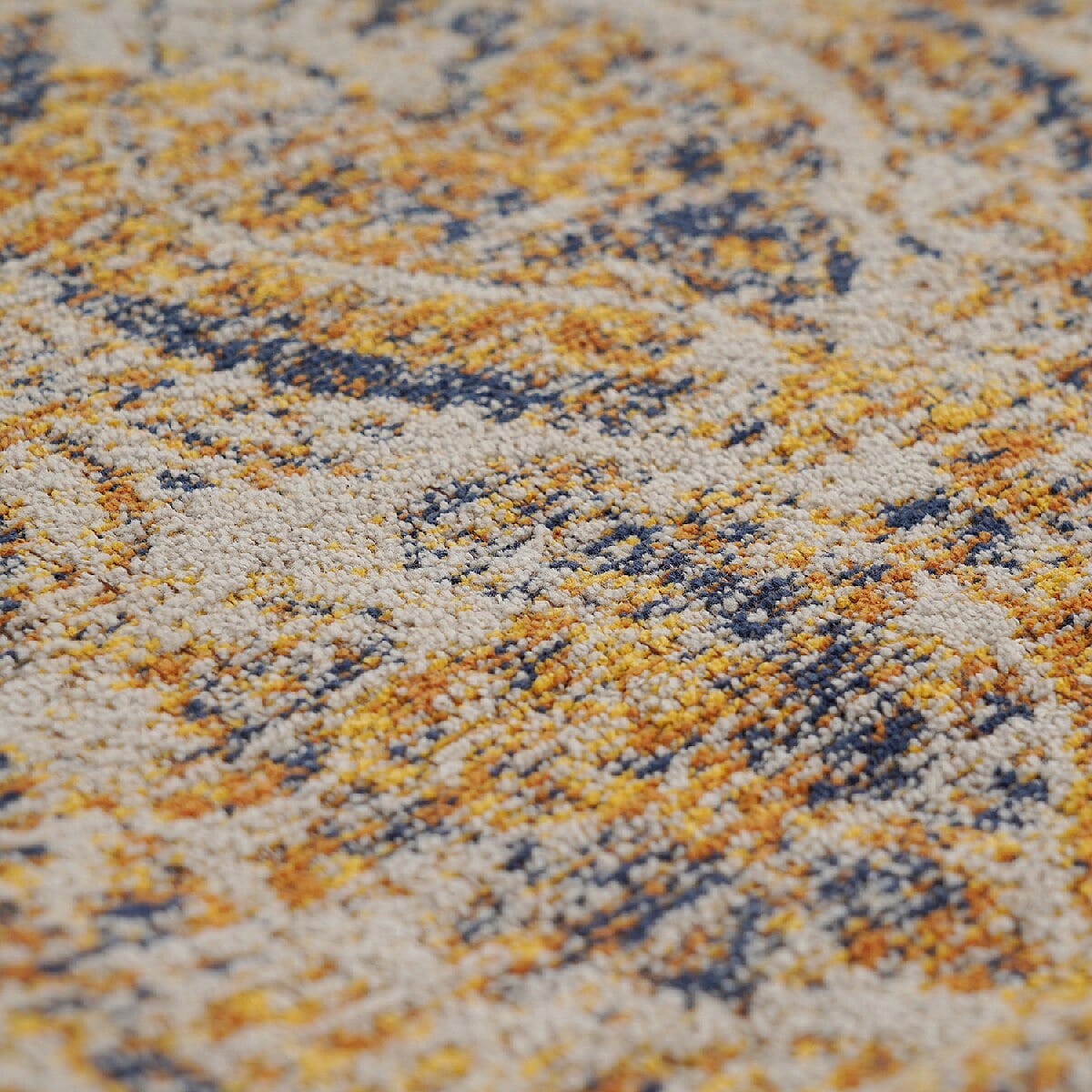 JACQUARD WOVEN Cushion Cover (Size 45X45 Cm) - Mustard