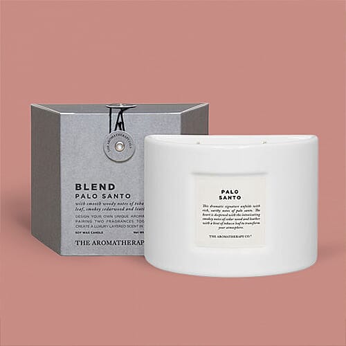 The Aromatherapy Co. 280g Soy Wax Blend Candle - Palo Santo (With Tabacco Leaf, Smokey etc)