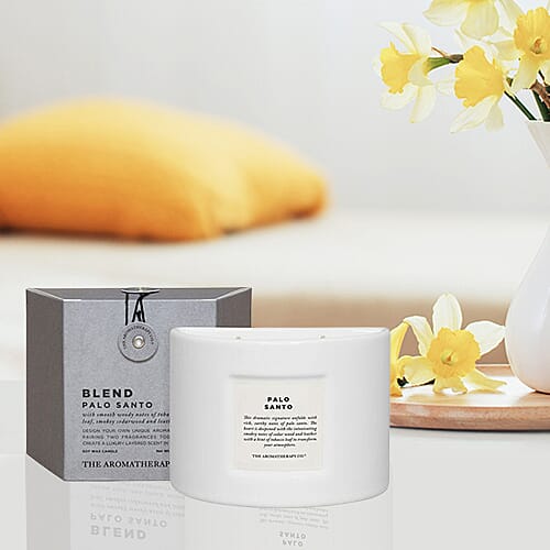 The Aromatherapy Co. 280g Soy Wax Blend Candle - Palo Santo (With Tabacco Leaf, Smokey etc)