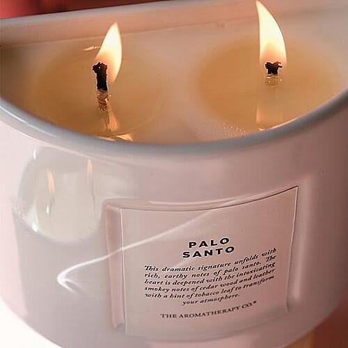 The Aromatherapy Co. 280g Soy Wax Blend Candle - Palo Santo (With Tabacco Leaf, Smokey etc)