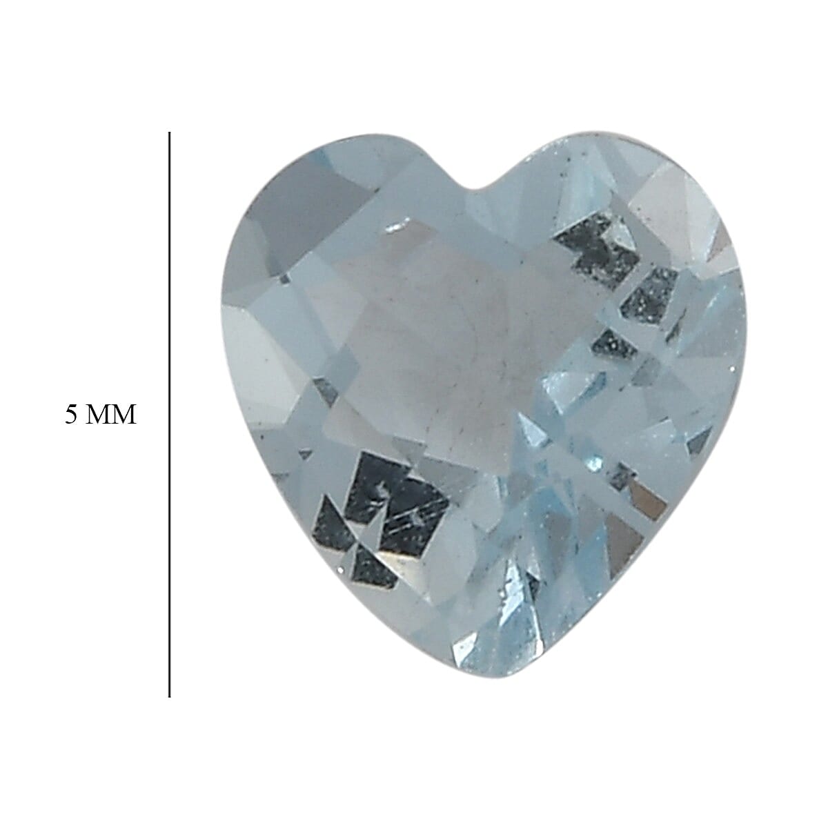 AA Aquamarine Heart 5mm 0.41 Ct.