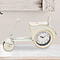 Vintage Cream & Gold Scooter Mantel Clock ( Size 30X19X5 CM) - Cream