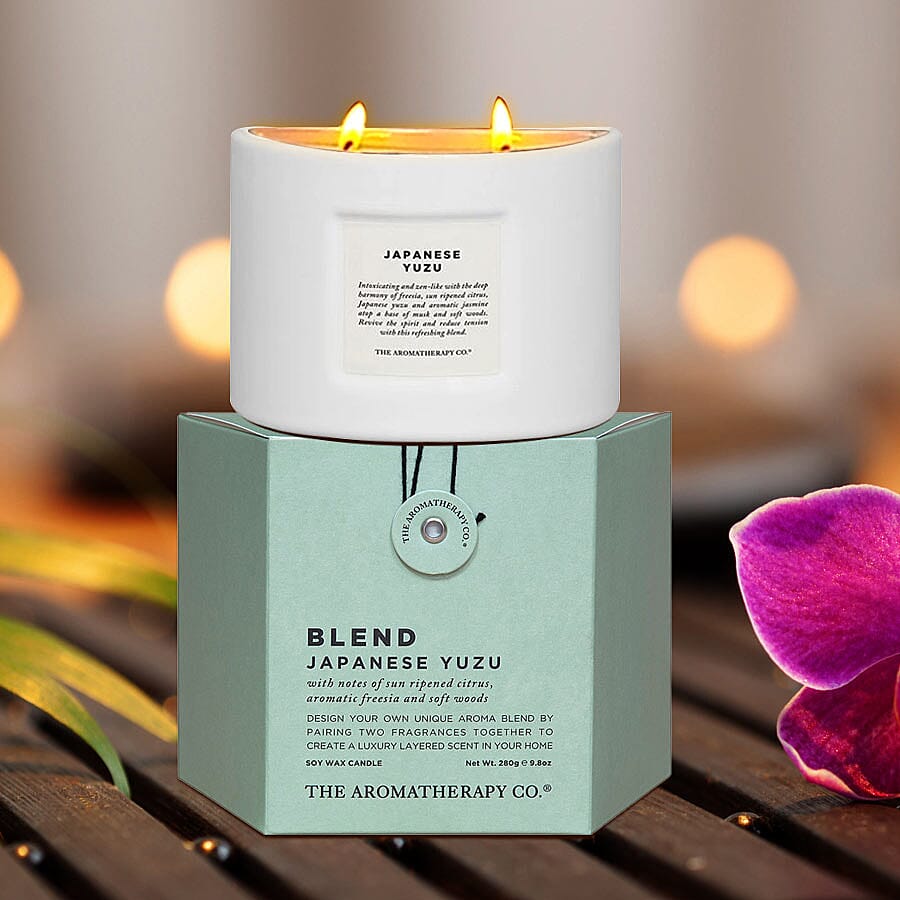 The Aromatherapy Co. 280g Soy Wax Blend Candle - Japanese Yuzu