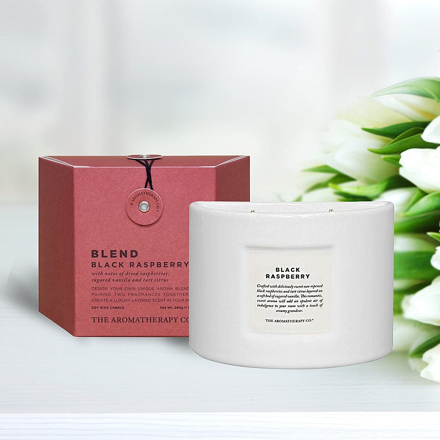 The Aromatherapy Co. 280g Soy Wax Blend Candle - Black Raspberry