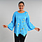 JOVIE 100% Viscose Floral Embroidery Women Kimono Top - Blue