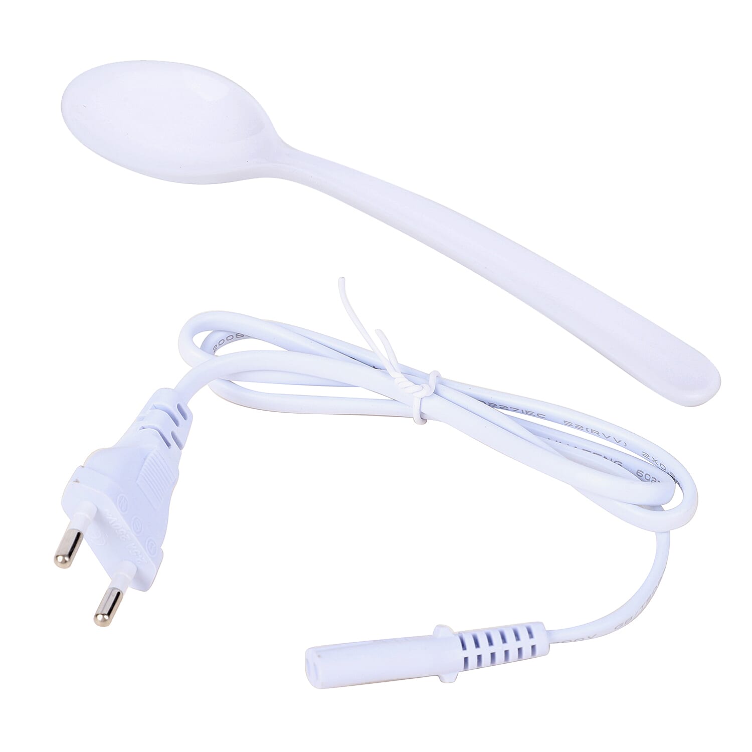 Portable Electric Heating Lunch Box in White & Blue (Size:23.5x16.5x10.5cm)