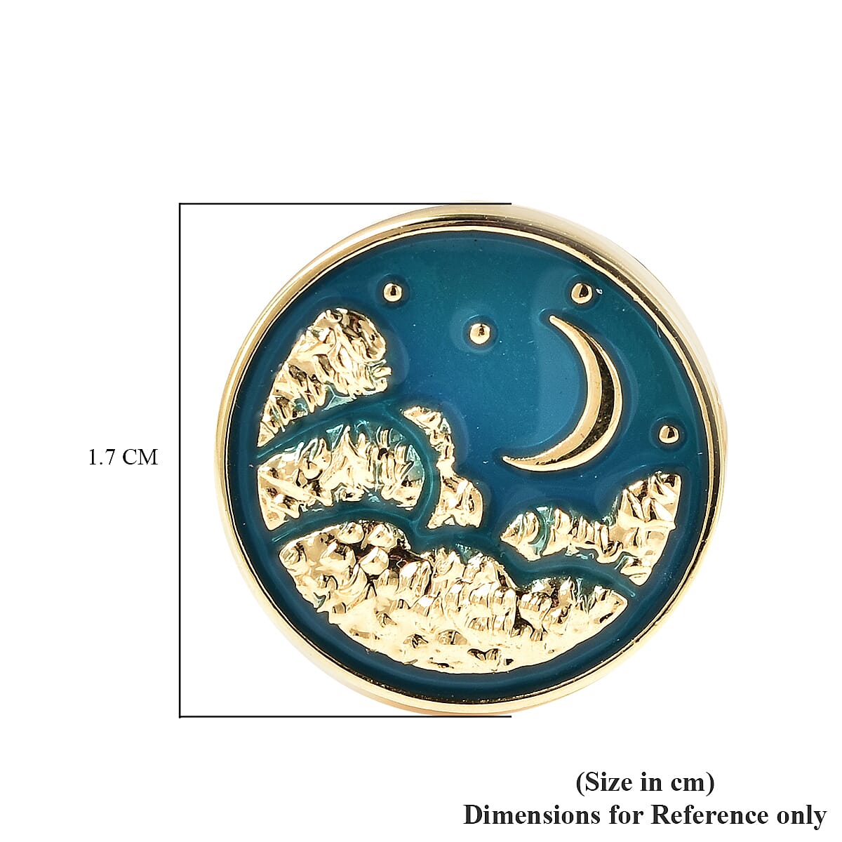 Midnight Sky Cuff Links in Gold Tone