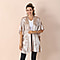 Velvet Kimono with Falbala Sleeve - Off White