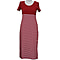 SUGARCRSIP Short Sleeve T-Shirt Maxi Dress in Red (Size L)