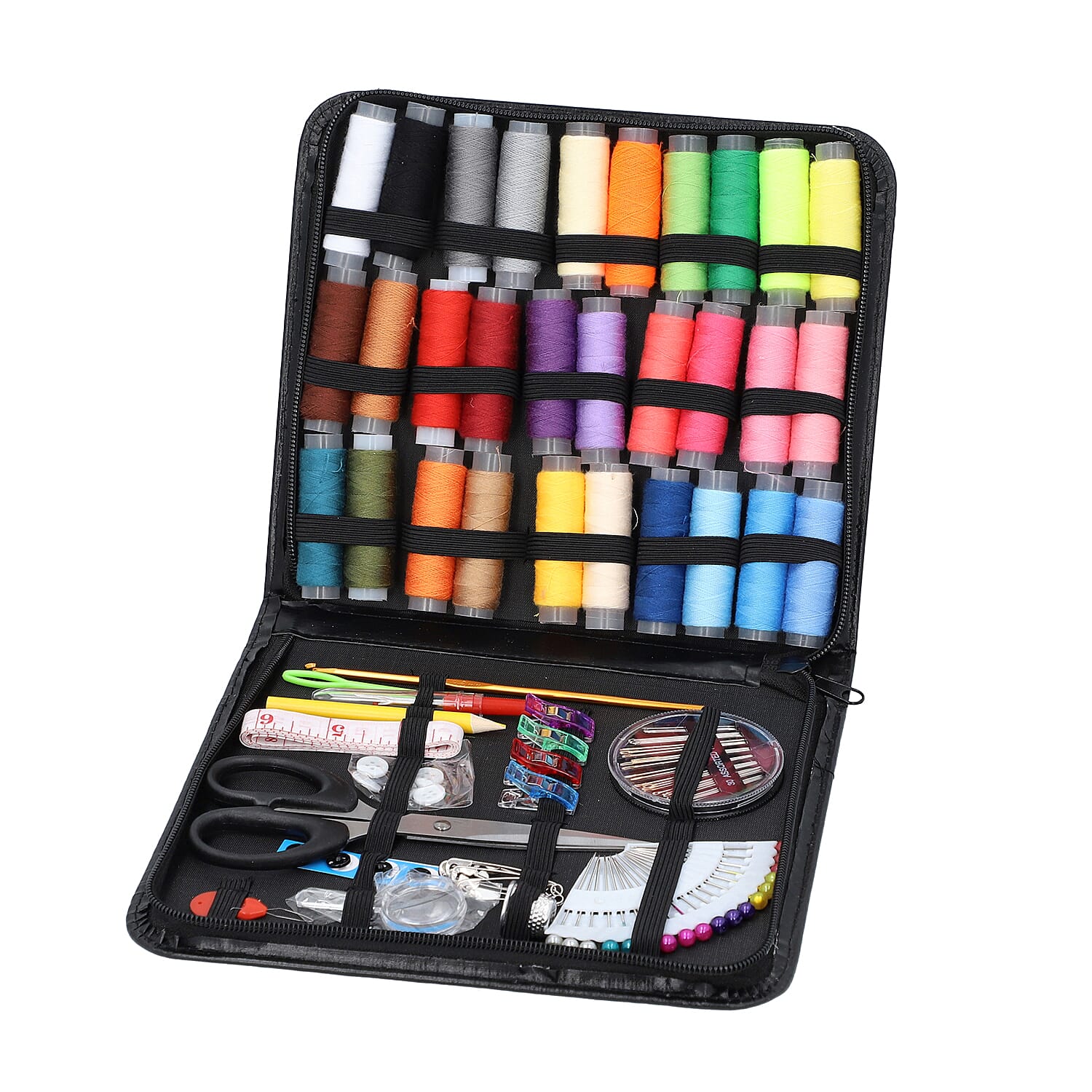 105 Piece Set - Sewing kit with Storage Bag (Size 20x22x3 Cm)