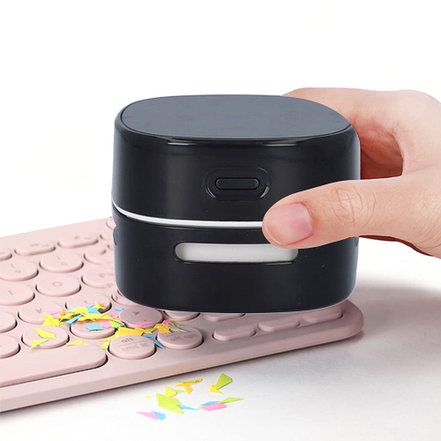 BRAND NEW - Mini Table Vacuum Cleaner - Black (Size: L8xW8xH6 cm)