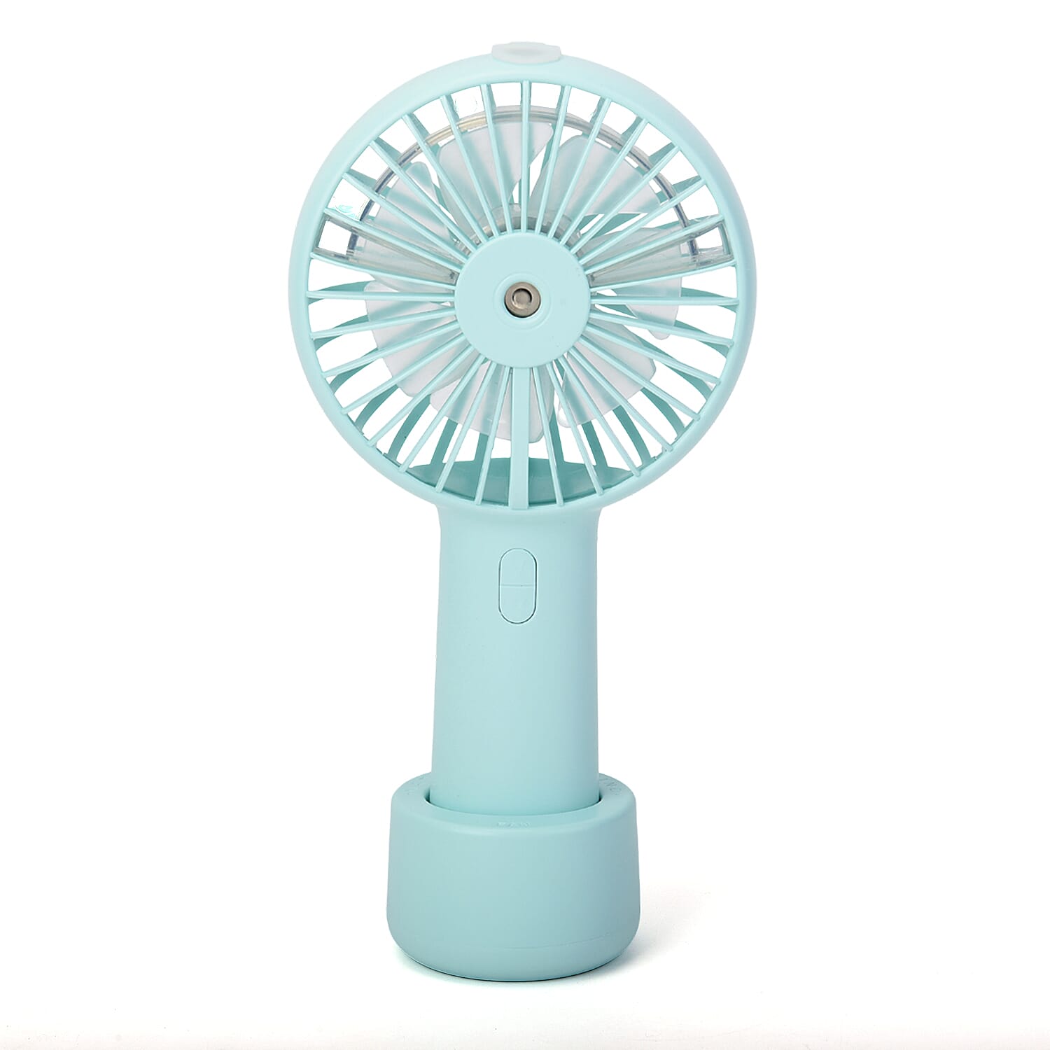 2 in 1 Mist Spray Fan with Detachable Base (Size 19.7x10.5x4.3cm) - Blue