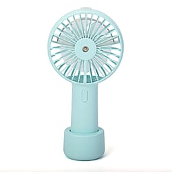 Air Cooling Fan with Mist Spray - Blue