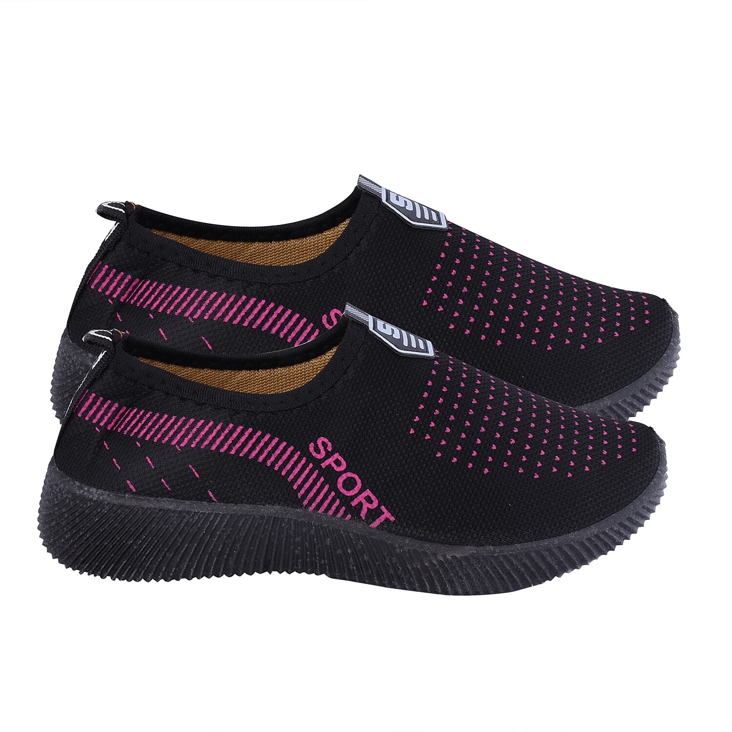 Sport and Leisure Slip-On Shoes in Black