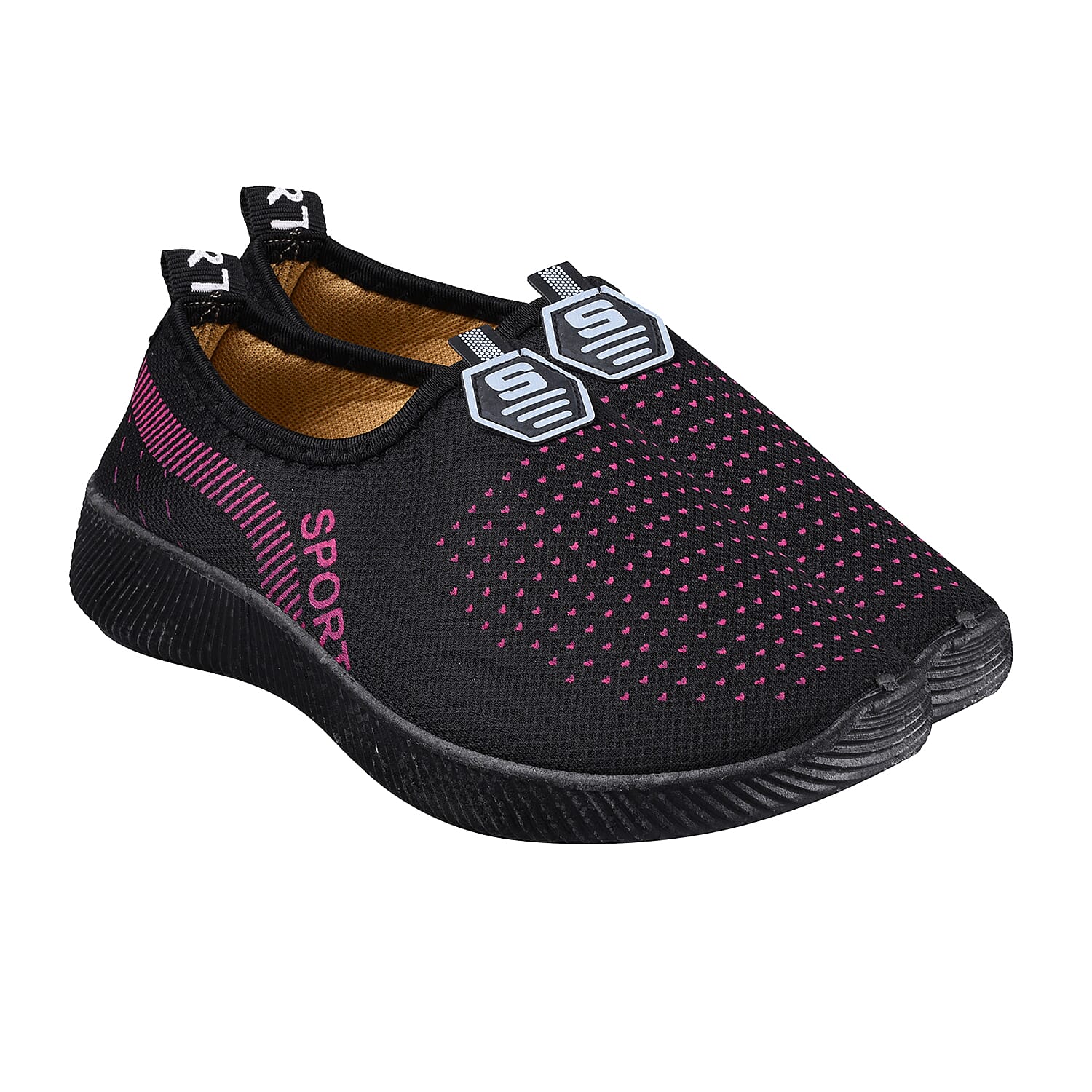 Sport and Leisure Slip-On Shoes in Black