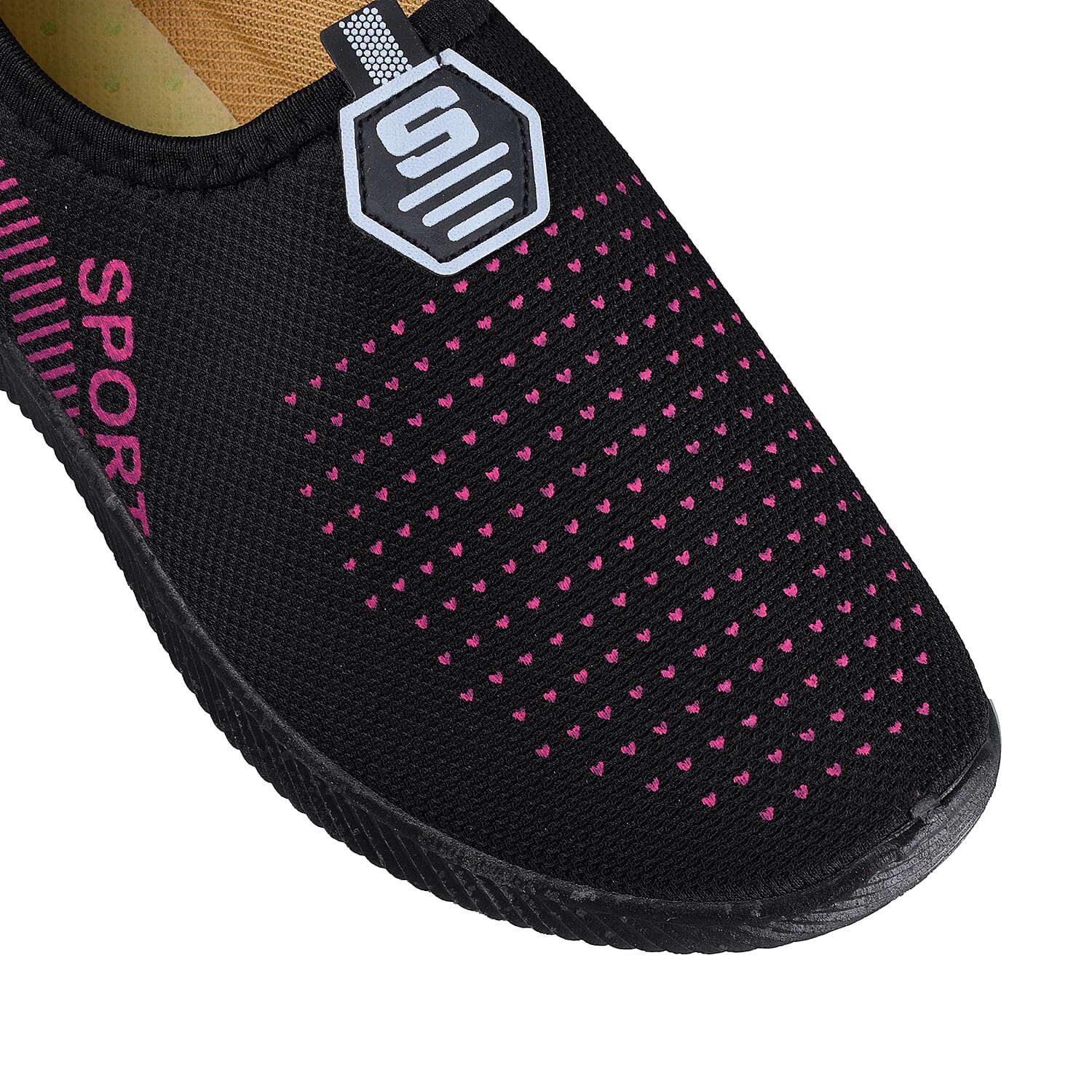 Sport and Leisure Slip-On Shoes in Black