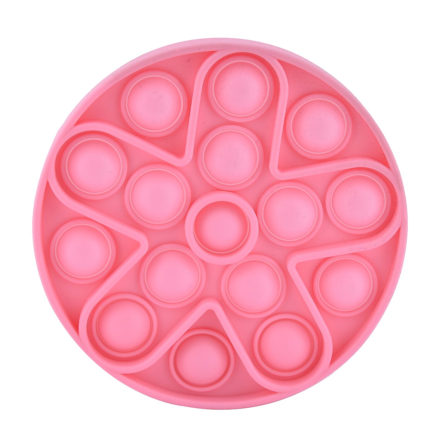 Push Bubble Stress Relieving Circular Fidget for Adults-Children in Pink (Dia- 11.5cm)