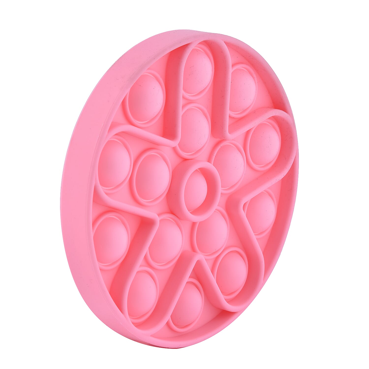 Push Bubble Stress Relieving Circular Fidget for Adults-Children in Pink (Dia- 11.5cm)