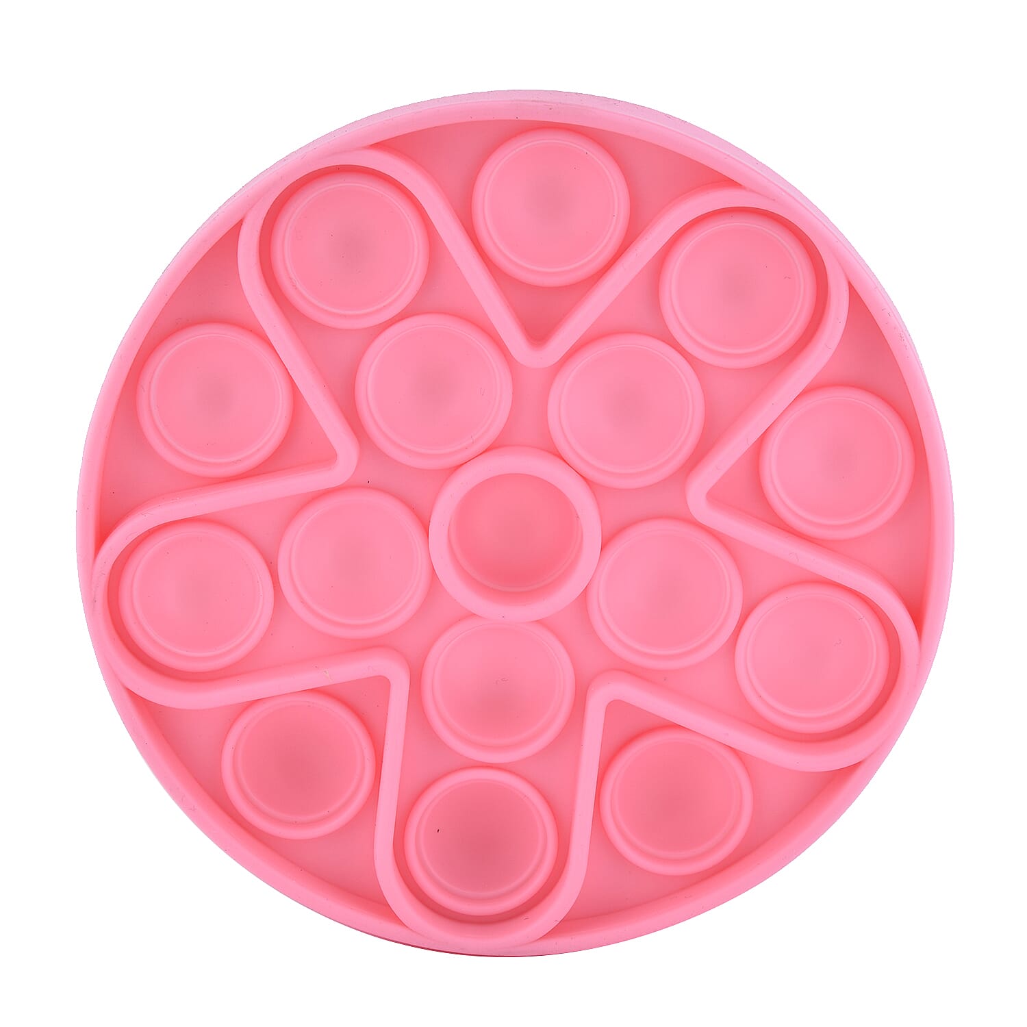 Push Bubble Stress Relieving Circular Fidget for Adults-Children in Pink (Dia- 11.5cm)
