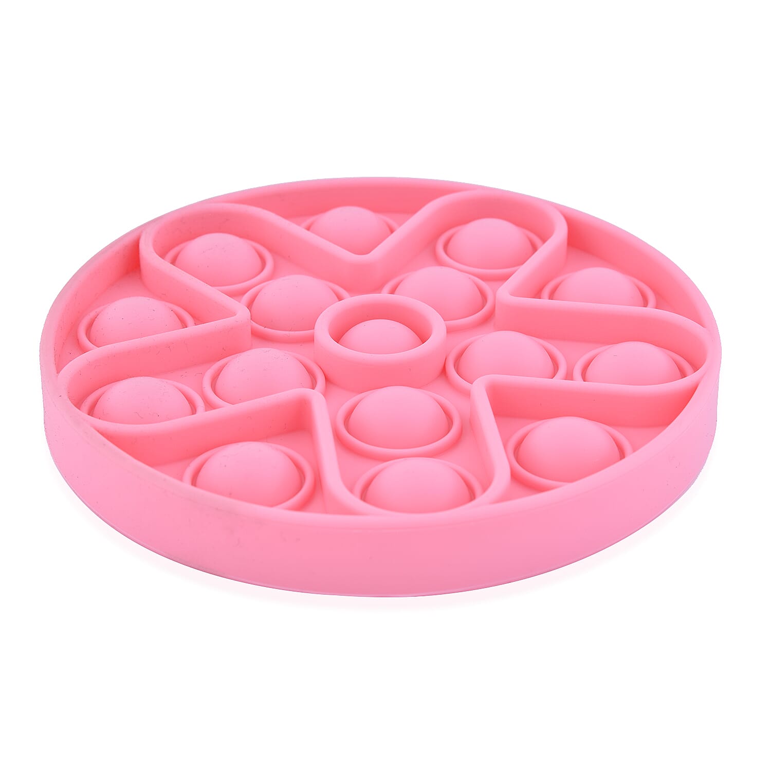 Push Bubble Stress Relieving Circular Fidget for Adults-Children in Pink (Dia- 11.5cm)