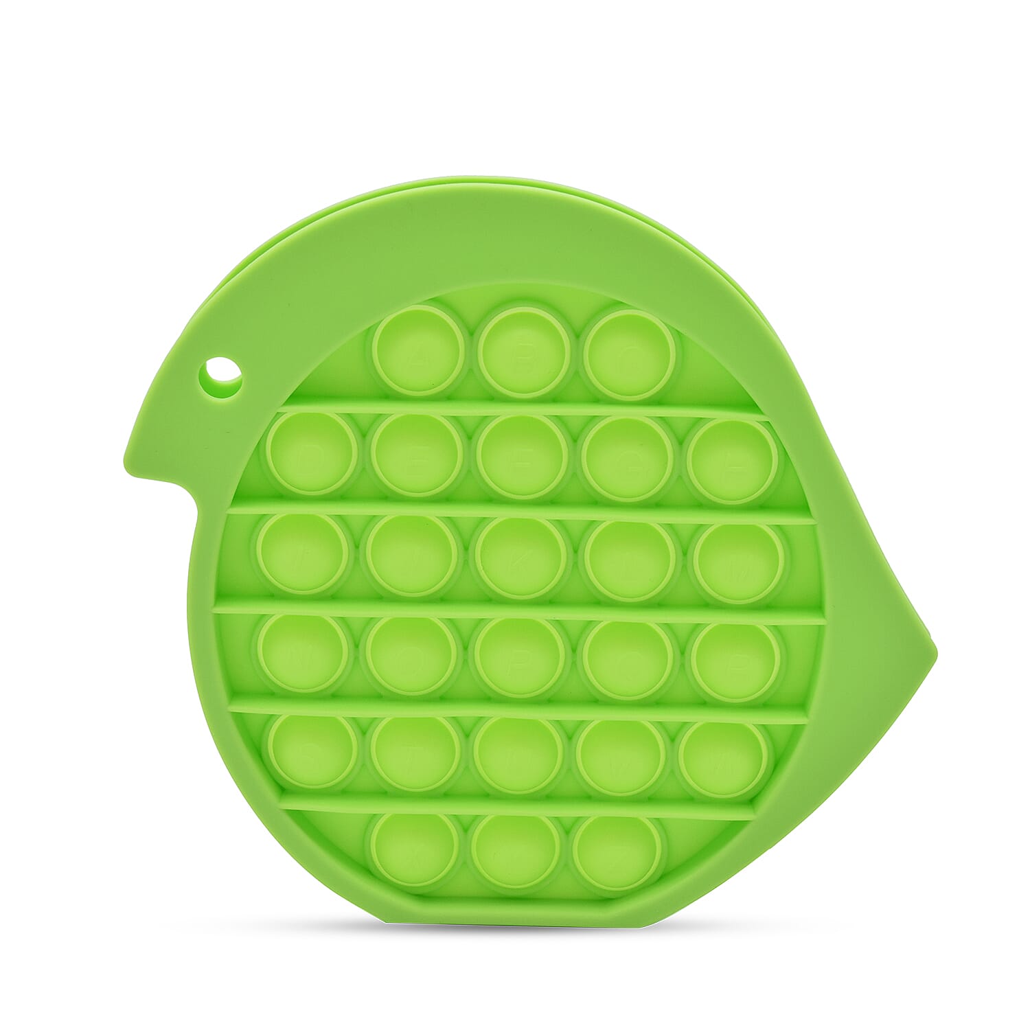 Push Bubble Stress Relieving Bird-Shape Fidget for Adults/Children in Lime Green  (12x14cm)