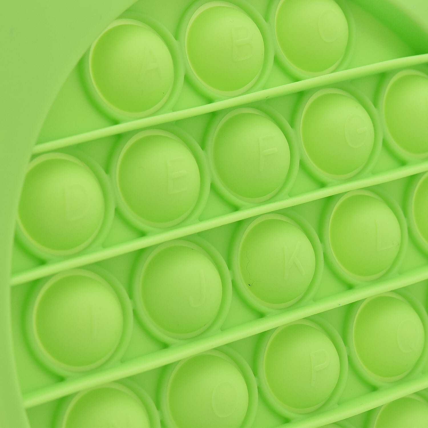 Push Bubble Stress Relieving Bird-Shape Fidget for Adults/Children in Lime Green  (12x14cm)