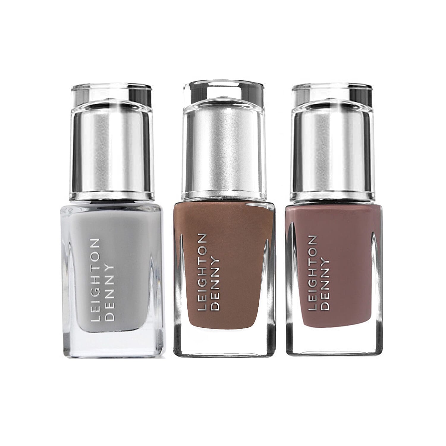 Leighton Denny- Greige Trio (Incl.Have It Your Grey, On the Rocks & Supermodel) - 3x12ml