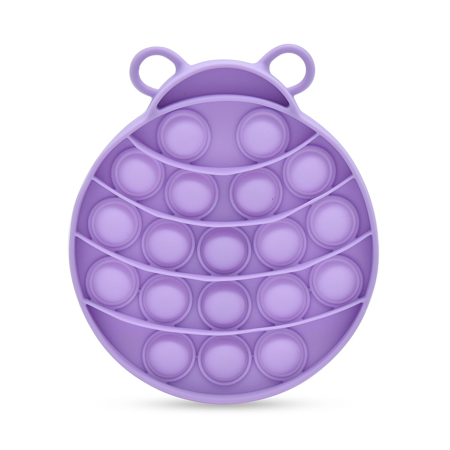 Push Bubble Stress Relieving Lady Bug Fidget for Adults/Children in Purple (12x11cm)