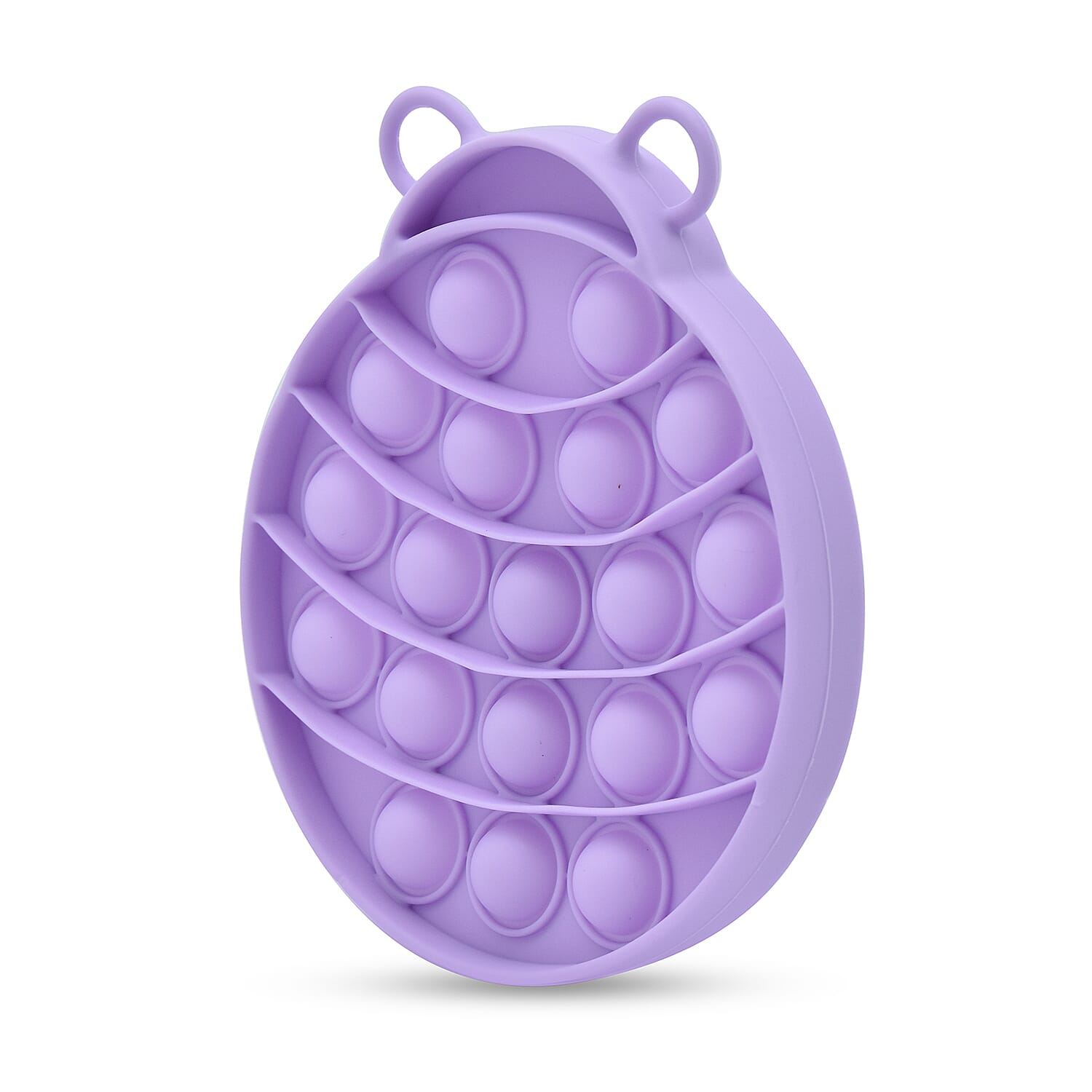 Push Bubble Stress Relieving Lady Bug Fidget for Adults/Children in Purple (12x11cm)