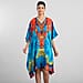 JOVIE Kaleidoscope Printed Short Kaftan - Blue & Multi